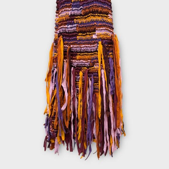 Ulla Johnson Emmalina Crochet Fringe Cotton & Silk Maxi Dress Size Small - Picture 13 of 16